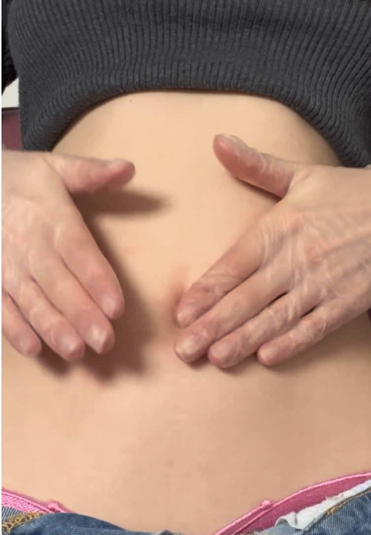 ASMR using plastic gloves on my belly is on YouTube now #asmr #stomach #belly #bellybutton 