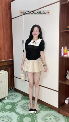 Áo xinh kiểu tiểu thư #xuhuong #phoidoxinh #OOTD #outfit 