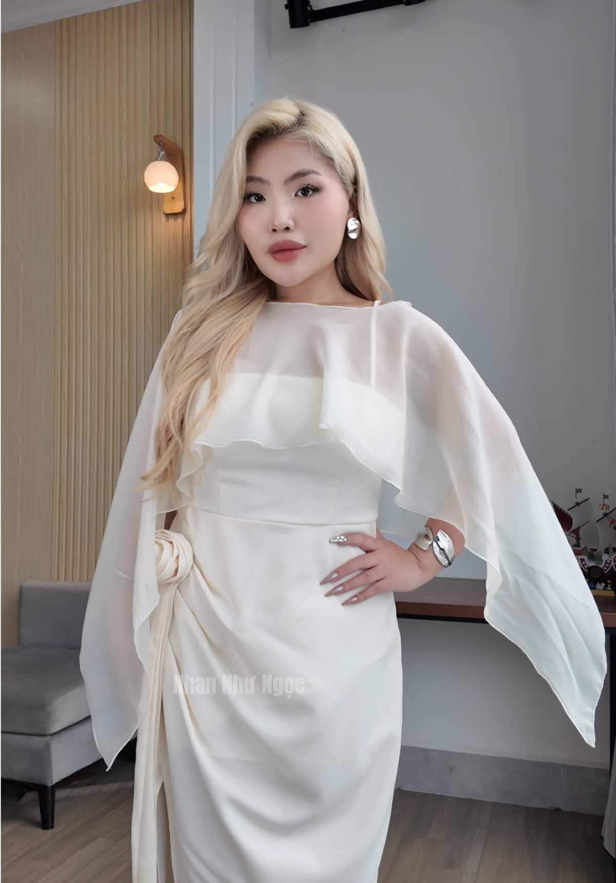 Váy sang tôn dáng nha chị em  #bigsize #dcgr  #pungoc173 #LearnOnTikTok #Goclamdep 