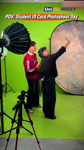 POV: Student ID Card Photoshoot Day  Smiles, excitement, and a little bit of nervous laughter — another step into UniKL MICET life!  #UniKLMICET #StudentJourney #WhereKnowledgeIsApplied@Universiti Kuala Lumpur  #CapCut 