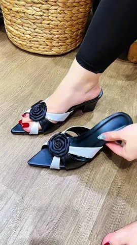 Dép sục cao gót hoa xinh #maishoes 