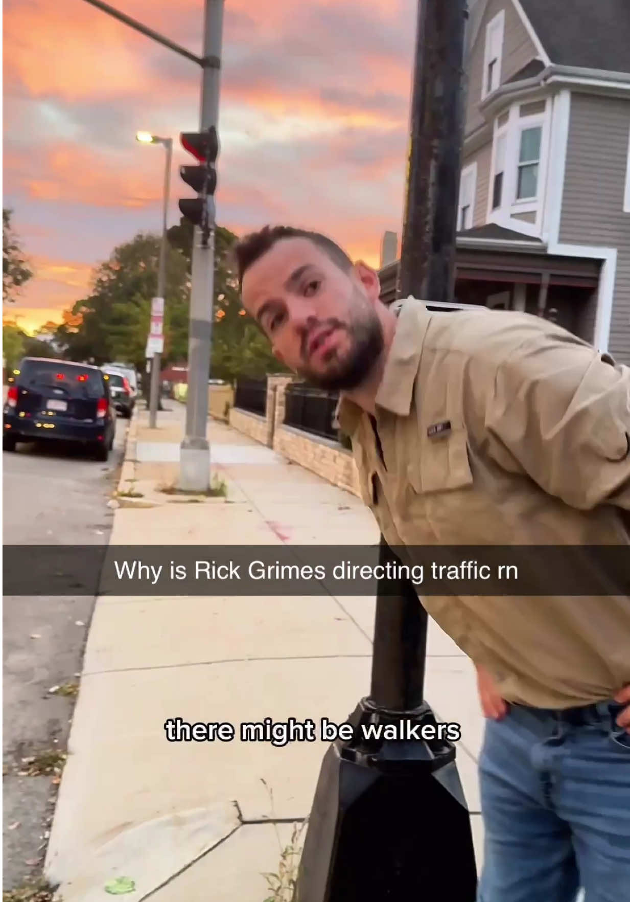 Bro said WAIT #thewalkingdead #impression #rickgrimes #twd #walkingdead 