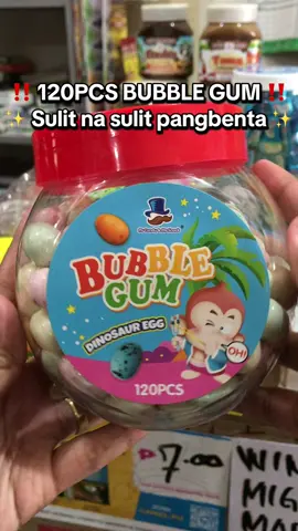 120pcs na ang laman per jar tapos mura lang! Sulit na sulit pangbenta #bubblegum #bubblegum120pcs #panindaideas 