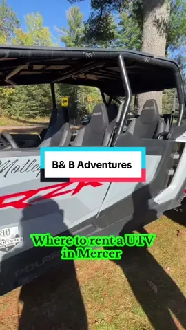 Had a great time hitting the Iron County Trails. B & B Adventures in Mercer can hook you up with a UTV. This is a great way to experience what they are like. Dont have a trailer like me to get upnorth this is a great option. The Mercer Dusty Loons take care of part of the trail systems. #mercer #bbadventures #sxs #utvrental 