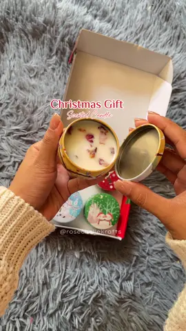 Scented candle perfect for Christmas gift🥰 #christmasgift #scentedcandle #candle #giftideas #fyp 