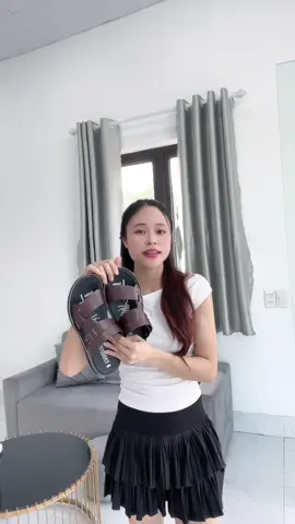 Dép da nam #depdanam #depdacaocap #deple #xuhuong 