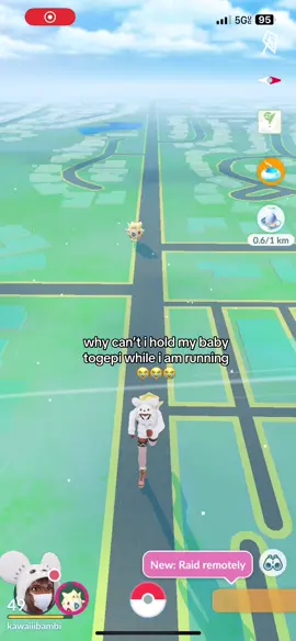 WAIT SLOW DOWN !!!  this is what I imagine togepi is screaming while we are traveling together #pokemongo #pokemontiktok #pokemongotrainer #togepi #shortlegtogepi @Pokémon GO 