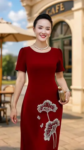 Váy xinh tôn dáng #hangshoping #macdepmoingay #quanaotrungnien #xh #vayxinh 