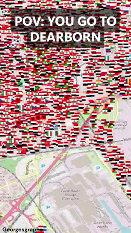1 Flag = 10 Immigrants. Comment what city I should do next. Data from US census. #Detroit #Dearborn  #Michigan #Arab 