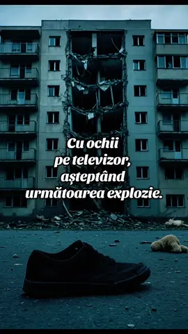 Cu ochii pe televizor, așteptând următoarea explozie.