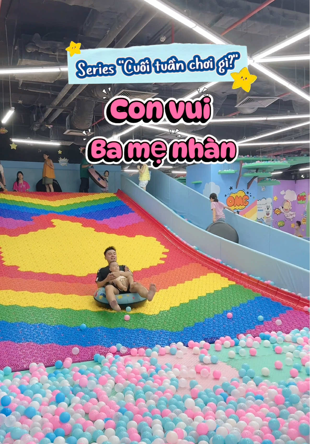 Ba mẹ nào bí ý tưởng cho con chơi cuối tuần thì tham khảo series nhà Kai nhá 👉 #khuvuichoichobe #khuvuichoitreem #wolfooworld #royalcity #mebimsua 