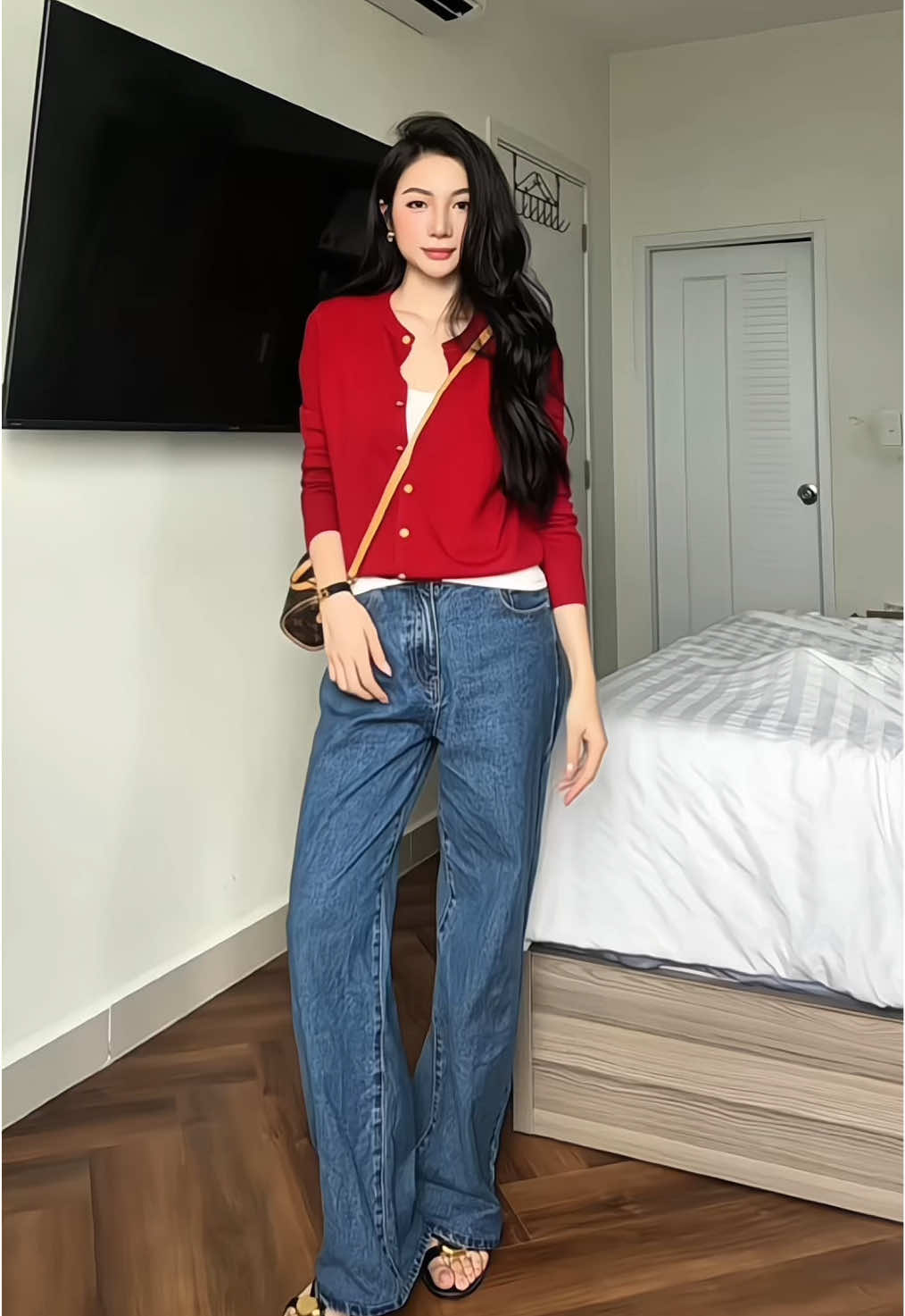 Mùa của áo cardigan mấy bà uiii . Iteam không thể thiếu mùa nè hehe  #outfitthudong #aocardigan #basicstyle 