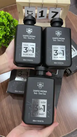 Combo 3 chai sữa tắm gội 3in1 Kings Man #suatamgoi #suatamgoinam #suatamgoi3in1 #suatamgoikingsman #cohaihaychiase 