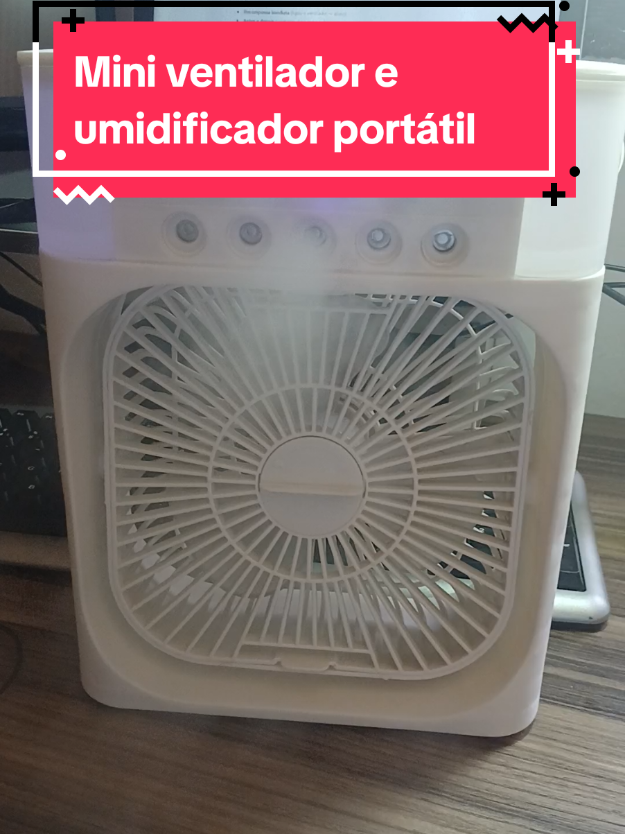 Ventilador e umidificador portátil!  #ventilador #ventiladoresportatil #calor #refrescante 
