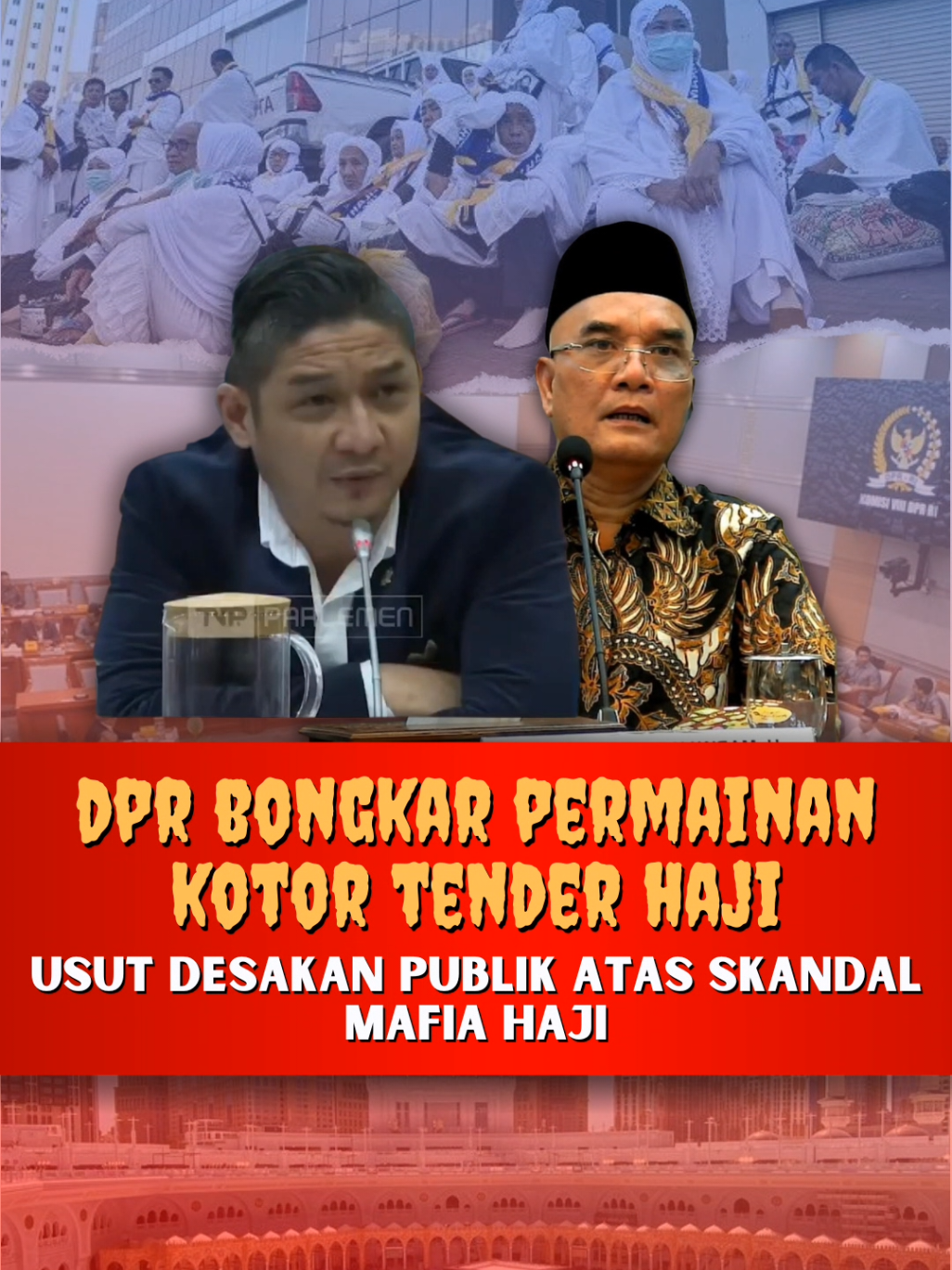 Suara DPR akhirnya nggak lagi pelan. ⚡ Komisi VIII turun tangan, ngebongkar semua kejanggalan di balik tender haji yang penuh drama — dari pengumuman tengah malam, kontrak misterius 3 tahun, sampai dua perusahaan bermasalah yang entah kenapa masih dikasih menang. Dan sekarang? Publik, DPR, dan media udah sepakat: 🔥 Batalkan kontrak dua syarikah itu! 🔥 Kalau pemerintah masih diam… berarti diamnya bukan karena nggak tau, tapi karena memilih berpihak ke mafia haji. #layananhajiburuk #batalkankontrakhaji #mafiahaji #hajiuntukumat #dprbersuara