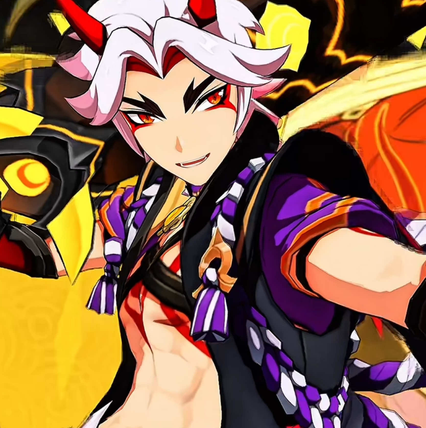 Arataki Itto 1HP vs Arlecchino #GenshinImpact #1hpking #4k #ipadpro #aratakiitto account @LazyMonkeyz 