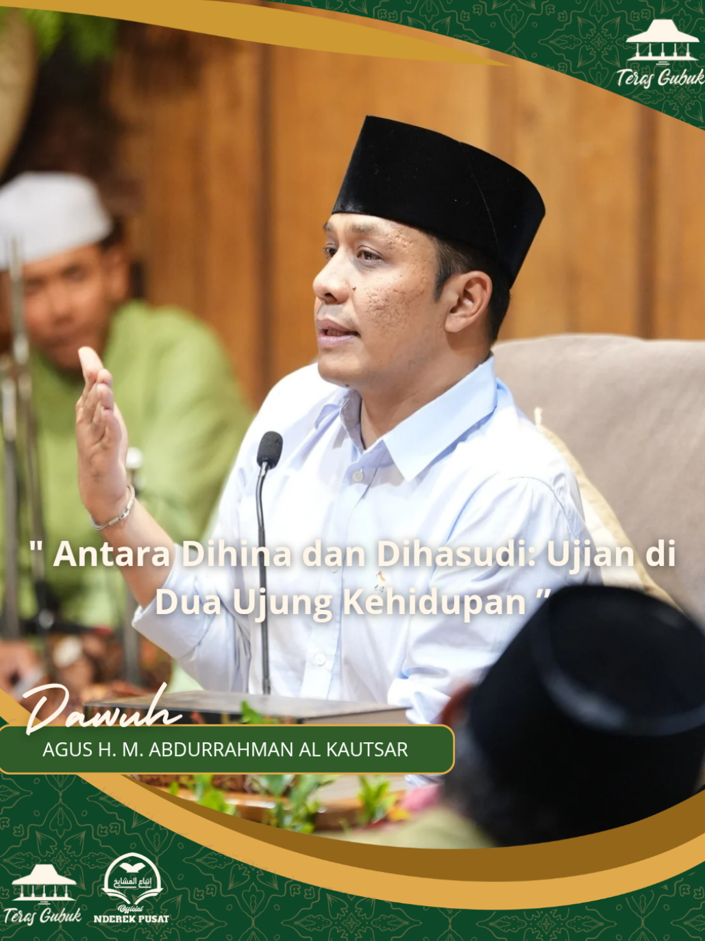 Ketika seorang santri kembali dari pondok, ia sering dihadapkan pada dua ujian kehidupan yang sama-sama berat namun berbeda wajah. Saat ia pulang tanpa jabatan, tanpa harta, tanpa dikenal — sebagian orang merendahkannya. Namun ketika ia berhasil, menjadi tokoh agama, disegani, dan berkecukupan — banyak pula yang justru memusuhinya. Dua keadaan, dua ujian — satu hakikat: manusia memang tidak pernah lepas dari pandangan dan penilaian manusia lain. Sebagaimana dikatakan oleh Al-Imam Al-Māwardī : الإنسان مقصودٌ بالأذيَّة، محسودٌ بالنِّعمة “Manusia itu memang menjadi sasaran gangguan, dan menjadi objek hasad (kedengkian) ketika mendapat nikmat.” (Adab ad-Dunyā wa ad-Dīn, hal. 278) Betapa dalam makna kalimat ini: manusia akan diuji dengan dua keadaan — direndahkan ketika lemah, dan dihasudi ketika kuat. Para salafus shalih pun telah mengingatkan bahwa tidak ada jalan keselamatan dari celaan manusia, kecuali dengan tidak peduli kepada mereka dan mengharap ridha Allah semata. Diriwayatkan dari Imam Asy-Syafi‘i : من أراد رضا الناس بسخط الله، سخط الله عليه وأسخط عليه الناس “Barang siapa mencari ridha manusia dengan kemurkaan Allah, maka Allah murka kepadanya dan menjadikan manusia pun murka kepadanya.” (Al-Bayhaqi, Syu‘ab al-Īmān, no. 6870) Maka janganlah heran bila ketika engkau miskin, engkau diremehkan; dan ketika engkau sukses, engkau dihasudi. Begitulah sunnatullah dalam kehidupan manusia. Fokuslah pada ridha Allah, bukan pujian atau celaan manusia. Karena sebagaimana dikatakan para ulama, “Jika engkau hidup untuk mencari ridha manusia, engkau akan mati sebelum benar-benar hidup.” .  #guskautsar #guskautsarploso #terasgubuk #dawuhterasgubuk #nderekpusatofficial 