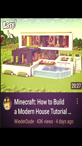 #howtobuildamodernhouseinminecraft #Minecraft #wiederdude #fyp #foryoupage 