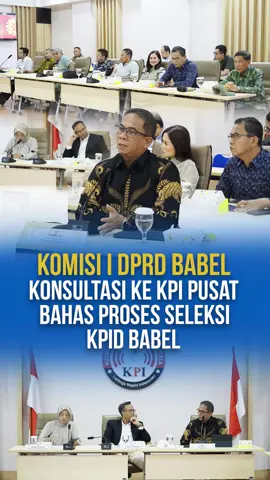 Komisi I DPRD Provinsi Kepulauan Bangka Belitung melakukan konsultasi ke Komisi Penyiaran Indonesia (KPI) Pusat, Jumat (17/10).  Konsultasi ini membahas mekanisme dan tahapan seleksi Komisioner KPID Babel, guna memastikan proses berjalan transparan, profesional, dan sesuai regulasi.  Langkah ini menjadi bentuk komitmen DPRD Babel dalam menjaga integritas dan kualitas lembaga penyiaran di daerah.  #DPRDBabel #Transparansi #Penyiaran #BangkaBelitung 