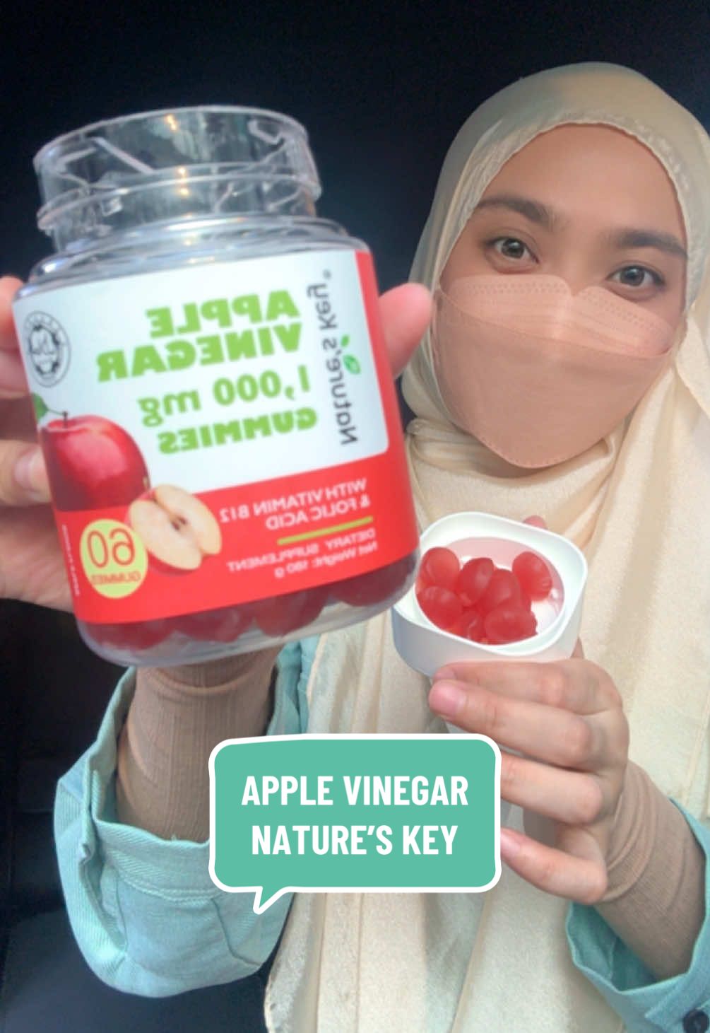 Tak sabar nak jumpa makcik raya tahun depan #applecider #cukaepalgummies #natureskey 