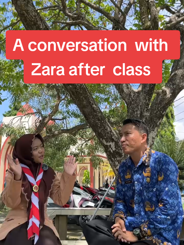 percakapan dengan Zara siswa SMPN 7 GRESIK kelas 8#percakapan #english #teacher #fyp #