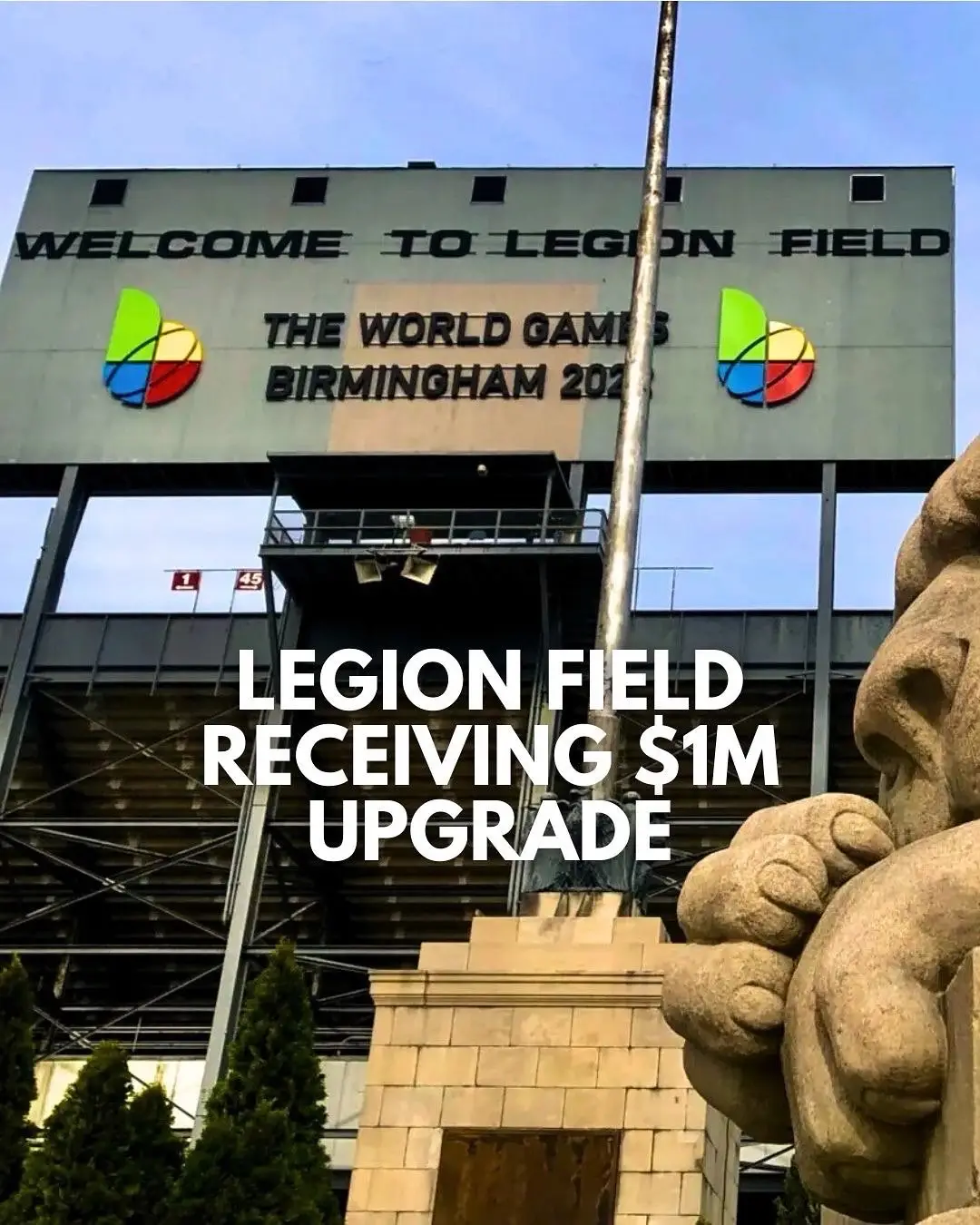 Earlier this week, the Birmingham City Council approved a measure to implement projects on “The Old Gray Lady” of Bham. Get all the details👇 🏈What to know about Legion Field: —Turns 100 years old in 2027 —Holds 71,000 people —Annually hosts the largest HBCU game in the nation, The Magic City Classic —Will host 75 events this year including college + high school football games, adult community sports, concerts + more 🏟️The project will include: —Restroom expansion —Stadium wall repairs + replacement —Reroofing of an adjacent maintenance shop Are you excited about this upgrade? Let us know in the comments👇 #breakingnews #birminghamalabama #bhamnow #birminghamal #bhamal WC
