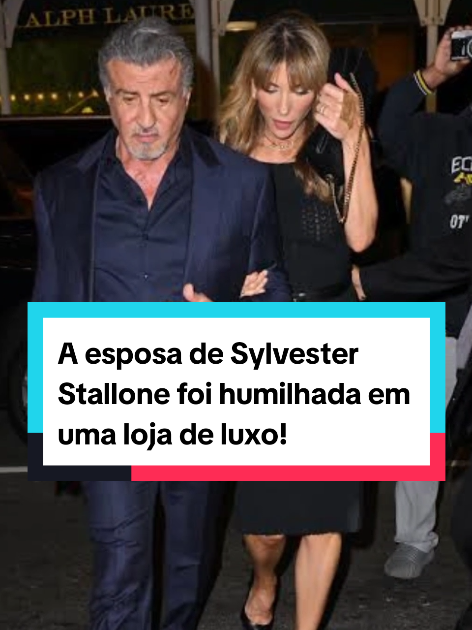 A esposa de Sylvester Stallone foi humilhada em uma loja de luxo! #sylvesterstallone #esposa #loja #bolsa 