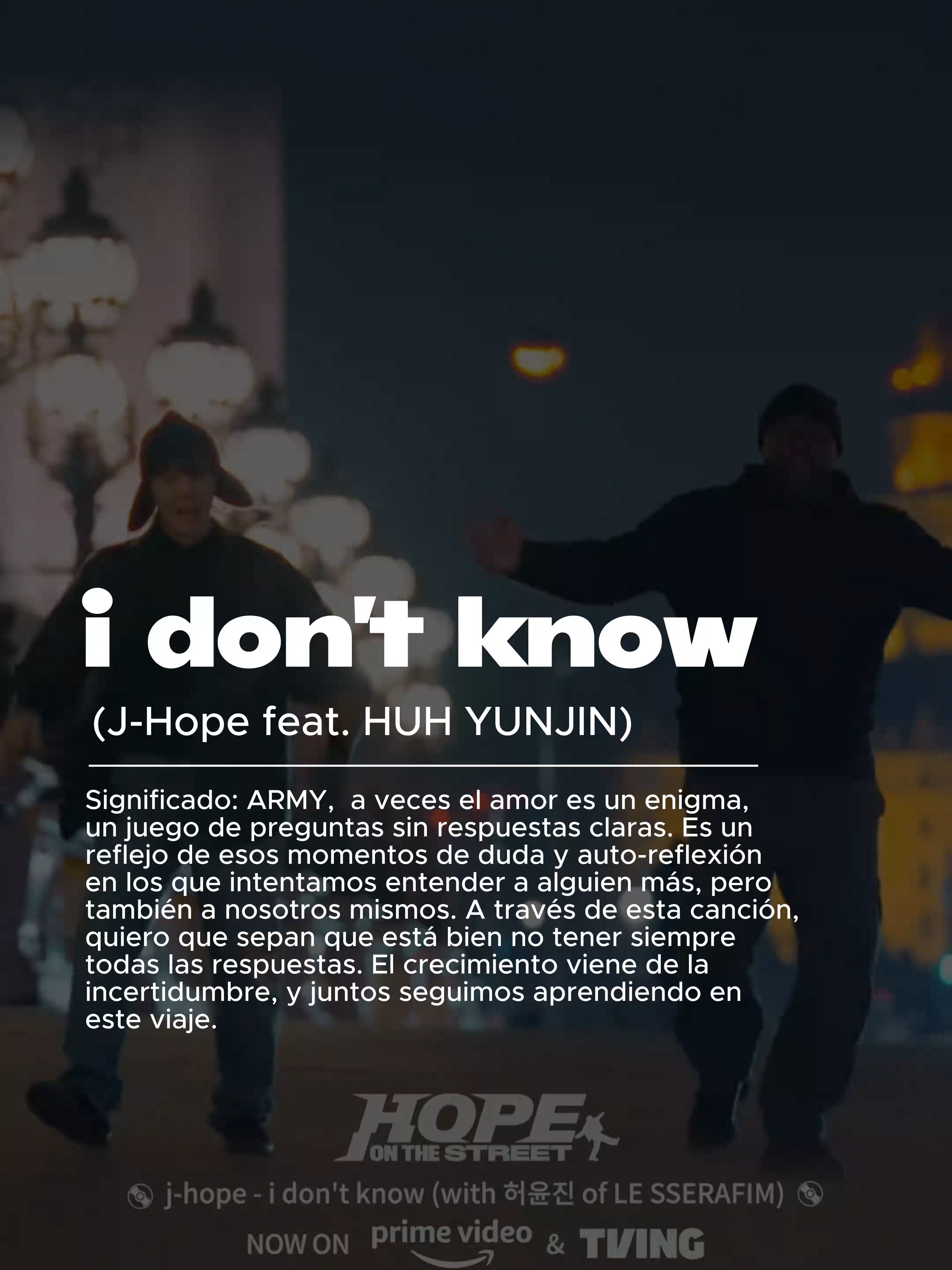 i don't know (feat. HUH YUNJIN) j-hope #bts_official_bighit #jhopetour #fyp #jhope #hoseok #jhopebts #jhopeinthebox #pandorasbox #hopeworld #idontknow