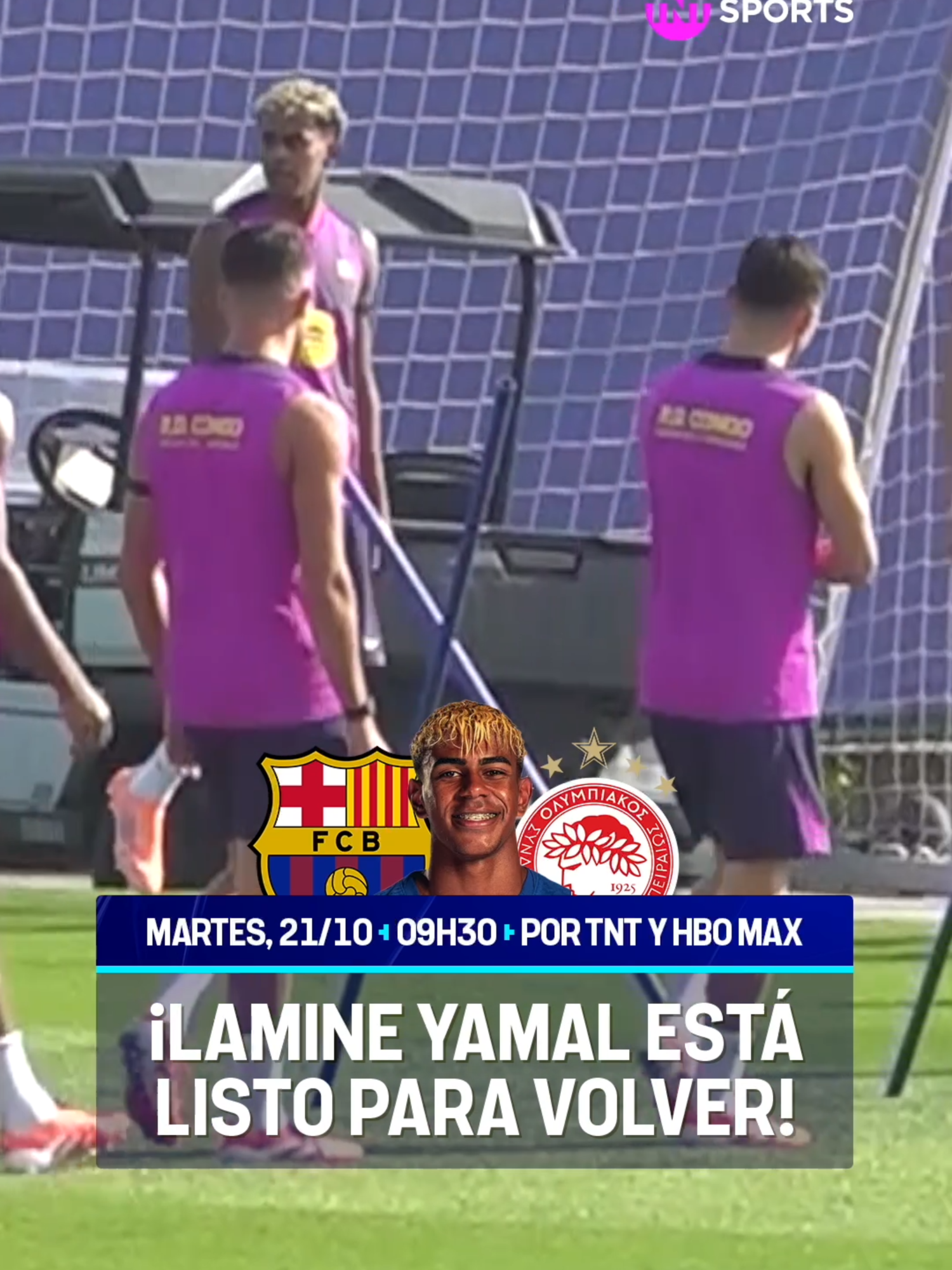 ¡Con #LamineYamal como figura! 💙❤️ El entrenamiento de #Barcelona, antes de enfrentar a Girona en #LaLiga tuvo muy buen ambiente. 🏃 #TikTokDeportes #BenditaChampions #TNTSportsEnHBOMax