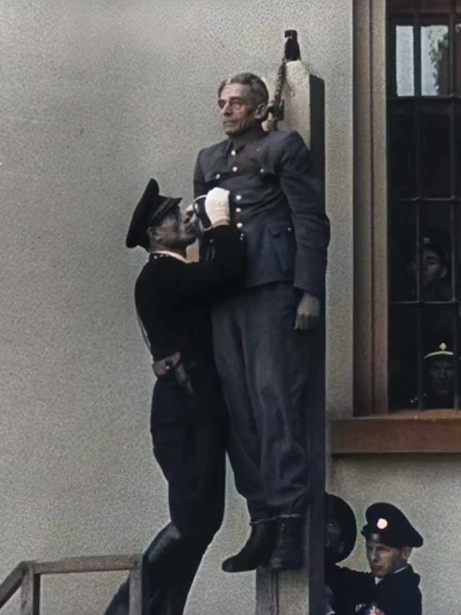 The Final Moments of Karl Hermann Frank with Justice Served in Prague, 1946—Educational Purposes Only #military #ww2footage #HistoryTime #History #oldfootage #ww2 #war #usa 