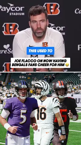 Rivals no more 😂 #joeflacco #cincinnatibengals #nflonprime #nfl via @Bengals