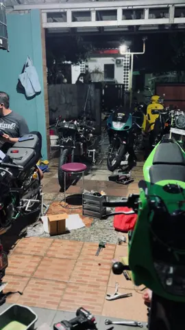 garasi twins🥶 #ninjarr #fyp #twostroke #2strokelover #2strokelover 