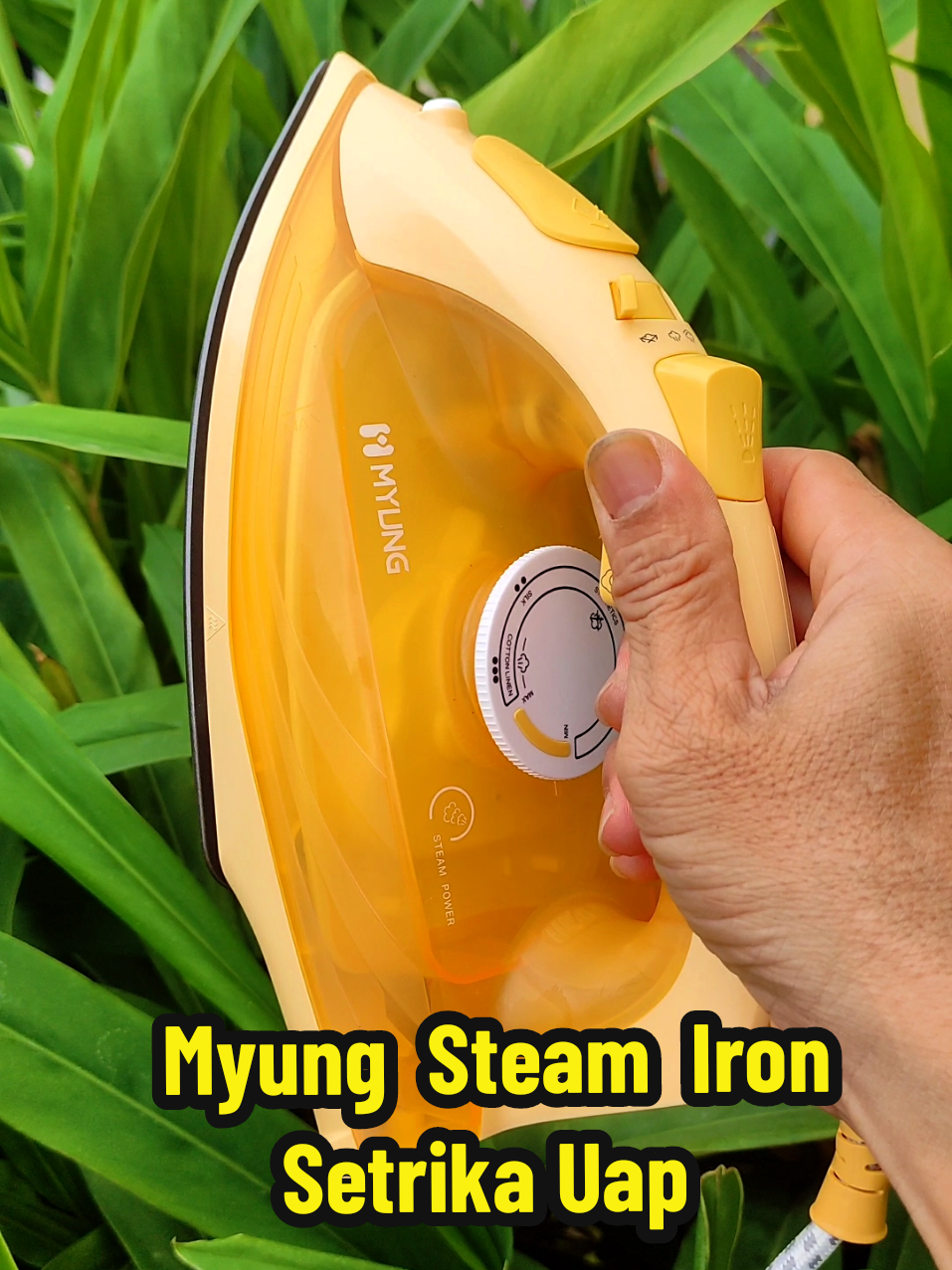 Myung Steam Iron Setrika Uap Multifungsi Low Watt,sekali gosok langsung rapih! #setrika #setrikauap #setrikalistrik #setrikauaplaundry #setrikabaju 
