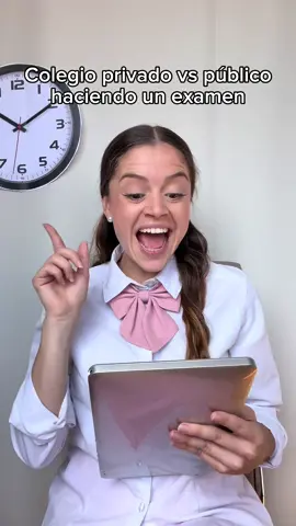 ig // @luaalunaaa Colegio privado vs público haciendo un examen 😂 @Hodei ZZ 