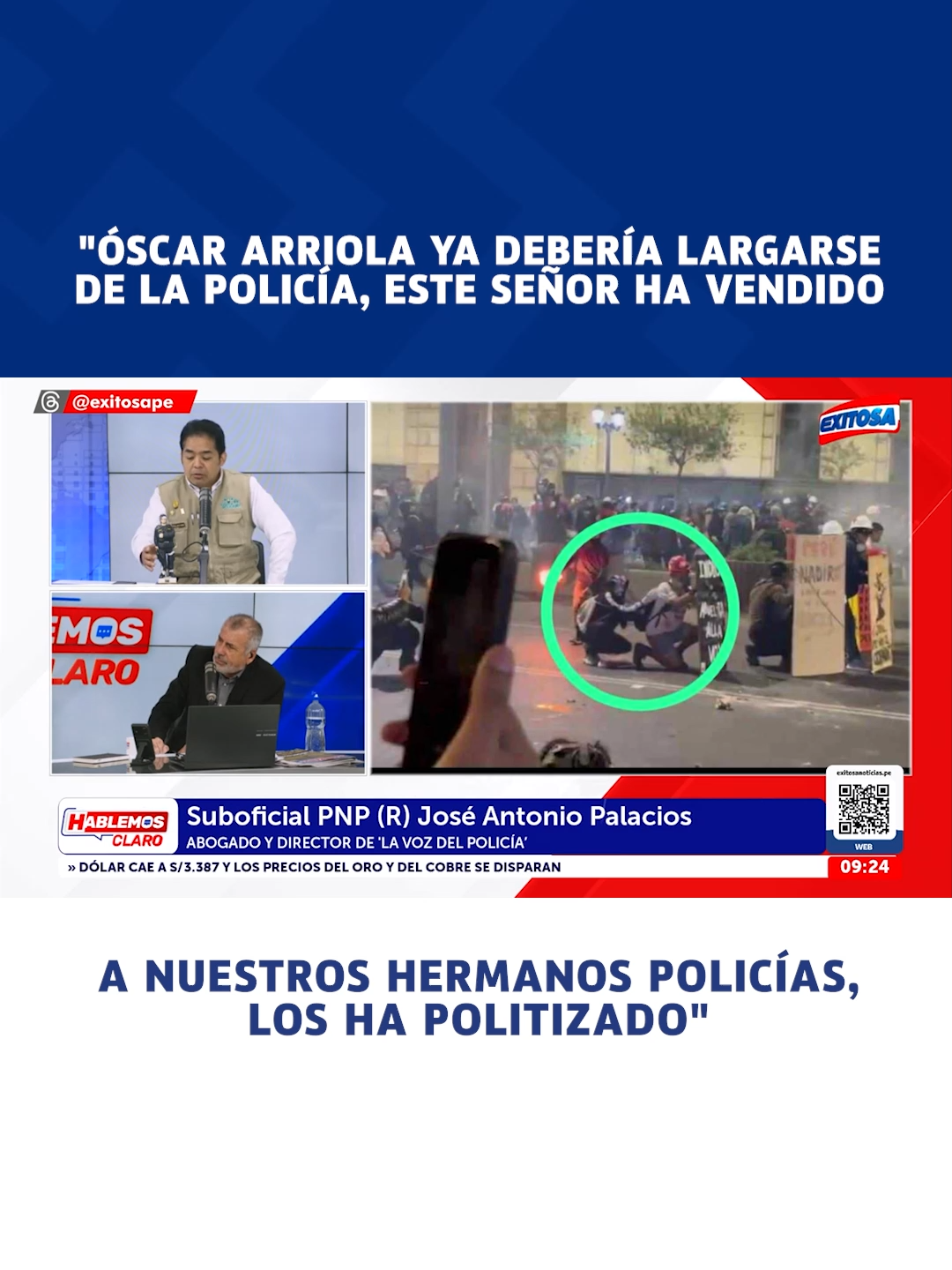 #Exitosa #ExitosaNoticias #PNP #General #Manifestación #arriola
