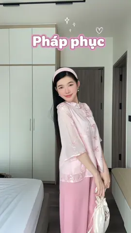 Pháp phục xinh xỉu luôn. Không nghĩ là nó dịu dàng vậy á #TikTokAwardsVN #phapphuc #phapphucdichua #phatphapnhiemmau #xuhuong 