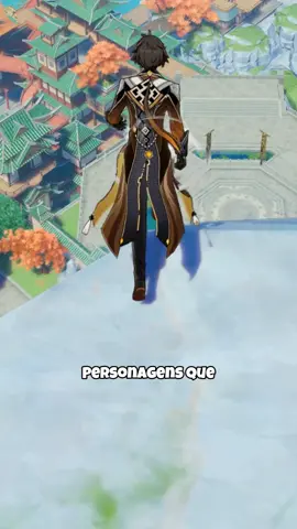 Personagens que conseguem voar sem usar planador #GenshinImpact #hoyoverse #zhongli #foryou #genshinjiang
