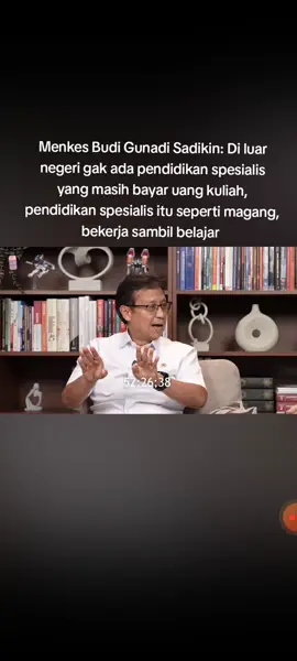 Menkes Budi Gunadi Sadikin, di Indonesia pendidikan spesialis itu mahal, karena jumlahnya sedikit sedangkan di luar negeri murah bahkan gratis, bagaimana faktanya? cek lengkapnya di channel yt @Bukan Kaleng Kaleng  #PrabowoSubianto  #bukankalengkaleng  #menkesbudigunadi 