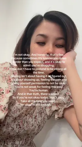 I’m not okay but honestly, that’s fine. It is what it is…