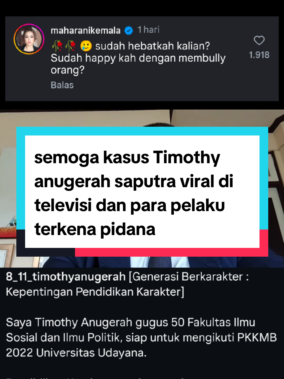 semoga kasus Timothy anugerah saputra viral di televisi dan para pelaku terkena pidana #timothyanugerah #timothyanugerahsaputra #timothykorbanbullying  #viral #fyp 