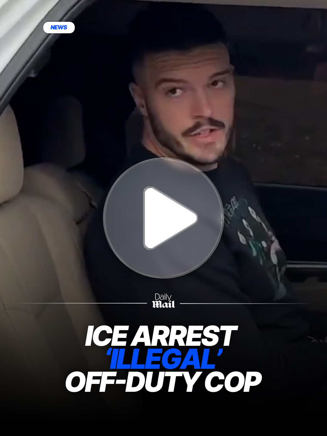 A suburban Chicago police officer was left stunned when ICE agents arrested him after officials discovered he was living in the United States illegally.  Radule Bojovic, of Montenegro, was off duty on Thursday morning when he was approached by ICE and handcuffed in a parking lot in Rolling Meadows.  Read more at DailyMail.com 🎥 Ben Bergquam / Real America’s Voice News #news #america #police #cops