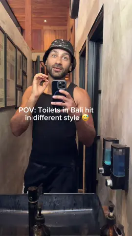 Toilets with AC 😅 Bali hits in different way as always 🇮🇩 #balikpapan #balivibes #canggu #cultureshock #fyp 