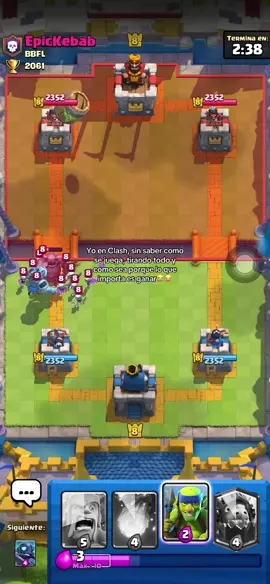 Me salvo la campana 😭 #fyp #viral #clashroyale #contenido 