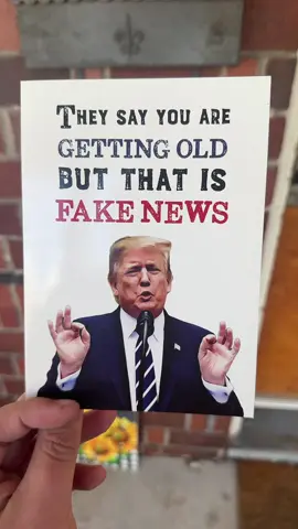 Put this in a friend or family mailbox & wish them a Happy Birthday 🥳🎂 #Trump #Birthday #Card #HappyBirthday #Train_USA 