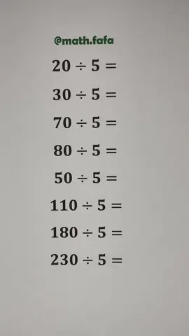 Division by 5📚#mathematics #math #knowledge #student #LearnOnTikTok #studytok #study 