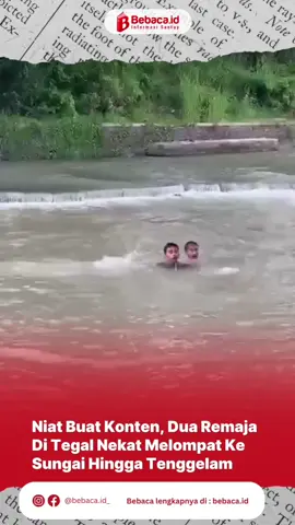 Dua remaja asal Tegal, Septian (16) dan Nata (16), dikabarkan tenggelam usai nekat terjun dari Jembatan Pelangi ke Sungai Perpil pada Kamis sore (16/10/2025). Aksi itu diduga dilakukan untuk membuat konten video bersama tiga teman lainnya. Sayangnya, kedua korban belum bisa berenang, sementara teman-temannya yang merekam juga tak berani menolong. Warga yang mendapat laporan langsung menghubungi Unit Siaga SAR Pemalang. Tim SAR gabungan segera melakukan pencarian dan penyelaman di lokasi dengan kedalaman sekitar 4 meter. Korban ditemukan dalam kondisi tidak bernyawa di sekitar lokasi kejadian. Dengan begitu, dua pelajar yang sebelumnya dilaporkan tenggelam dapat ditemukan semuanya. Sebelumnya, korban Septian Wahyu Ramadhani ditemukan sekitar 500 meter dari lokasi mereka tenggelam. Korban juga ditemukan dalam kondisi meninggal dunia. Pit Kasi Humas Poles Tegal Kota, AKP Sakmadi mengatakan setelah melakukan pencarian lanjutan, tim SAR gabungan akhirnya berhasil menemukan korban kedua. Yakni, NQ (16), warga Kelurahan Panggung, Kota Tegal, pada Jumat siang sekitar pukul 13.45 WIB 