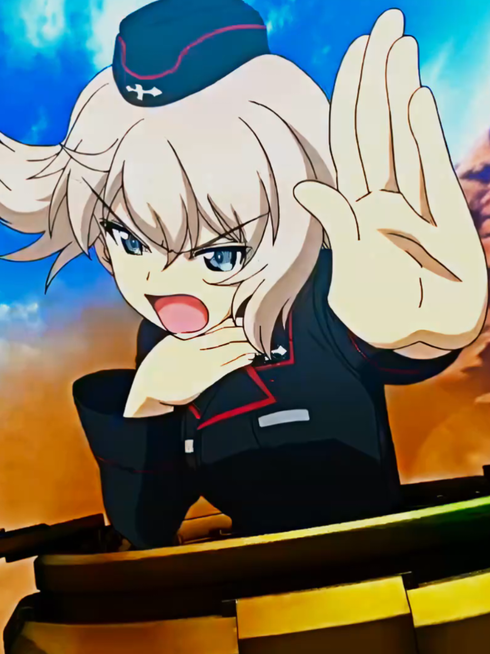Erika the goat🗿 #girlsundpanzer #gup #garupan #erikaitsumi #kuromorimine 
