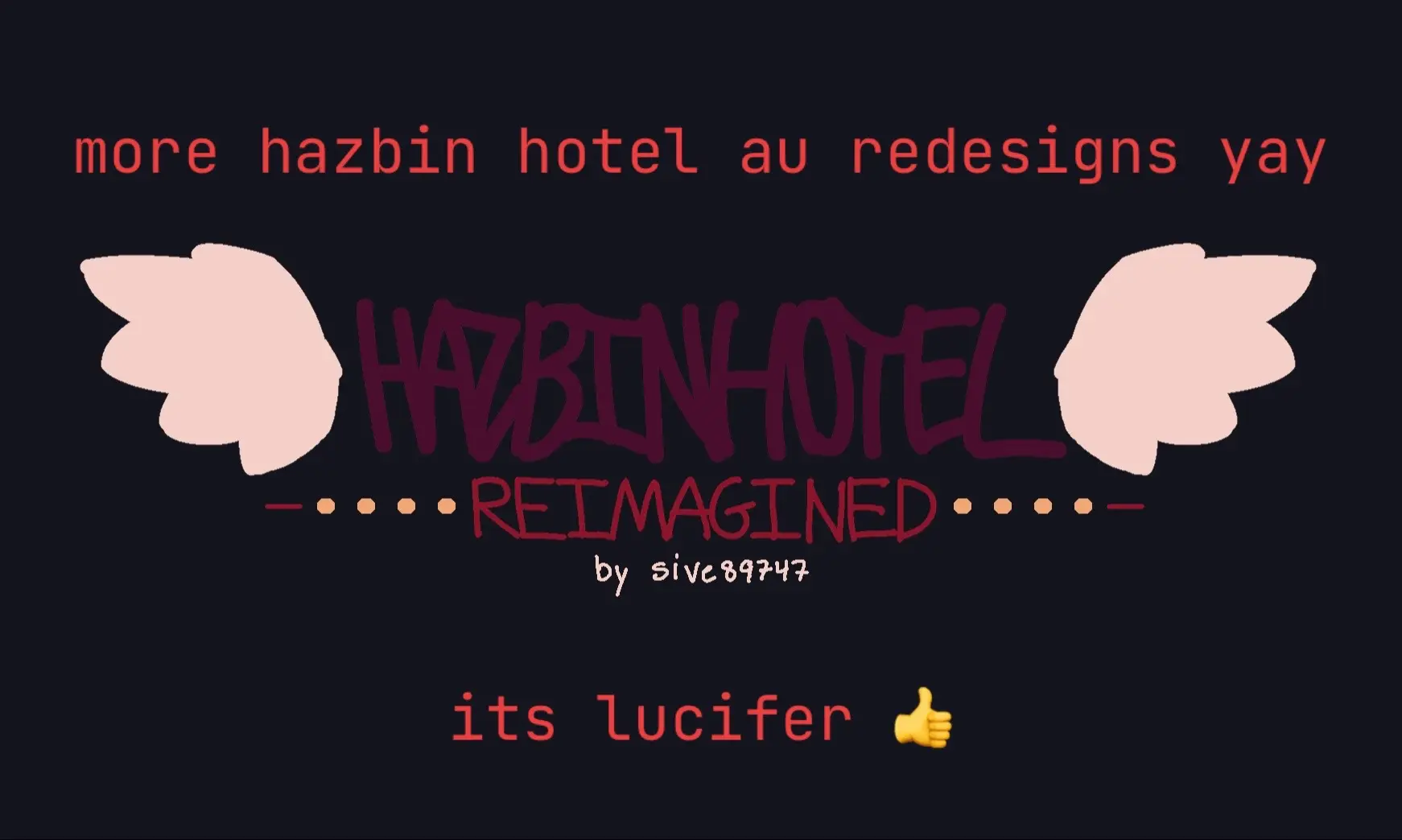 tadah. there’s lucifer. id say he’s of the characters i made the most changes too, physically and characteristically XD im pretty proud of em so uhhhh, yeah. um hardehardehar 👹👹👹 #HHREIMAGINED #au #hazbinhotel #art #redesign 