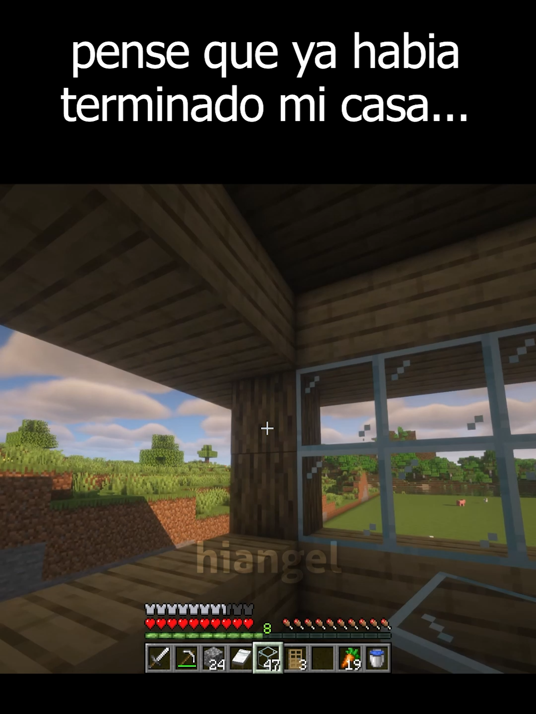 pense que ya habia terminado mi casa... #Minecraft #minecraftmemes #minecraftbuilds #fyp