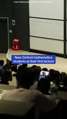 First Oxford maths lecture ✅ 🎬 | @Oxford Mathematics  #oxforduni #maths #mathematics #oxfordmaths #mathstok 